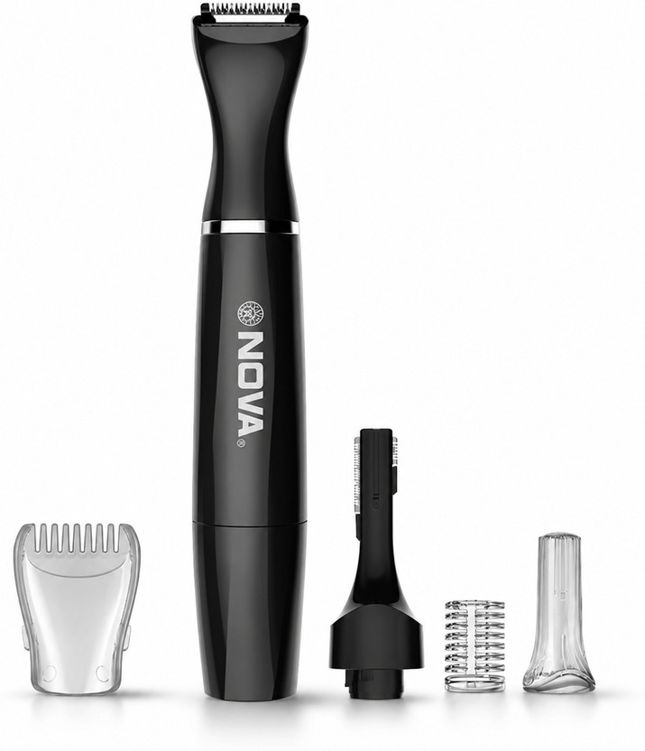 NOVA NLS 534 Sensi-Trim Touch Fully Waterproof Trimmer 120 min  Runtime 4 Length Settings(Black)