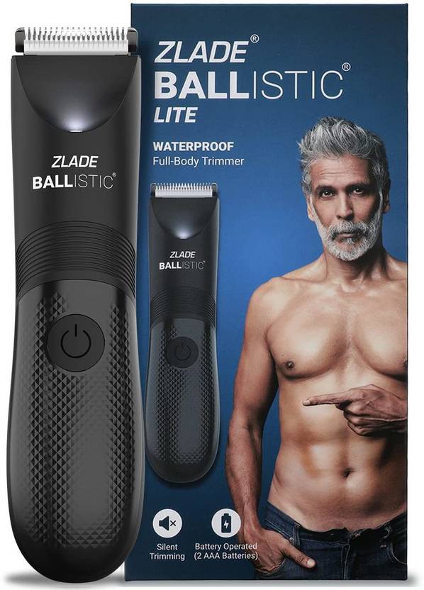Zlade Ballistic LITE Body Trimmer for Men Beard, Body, Pubic Hair