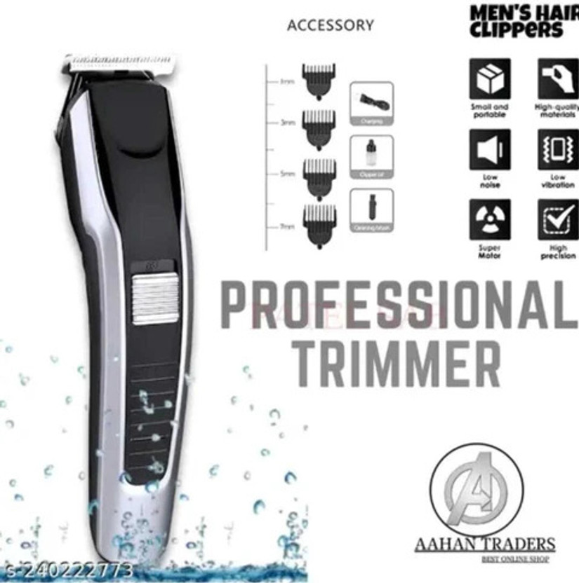 RECHOO Hair Cutting Machine Cordless Rechargeable Electric Body Beard Hair Trimmer  Shaver For Men(black,silver)