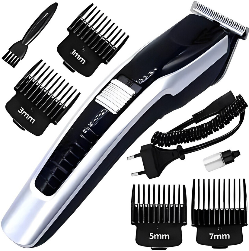 RACCOON 538 Rechargeable Trimmer for MEN/WOMEN Fully Waterproof Trimmer 60 min  Runtime 5 Length Settings(Grey, Black)