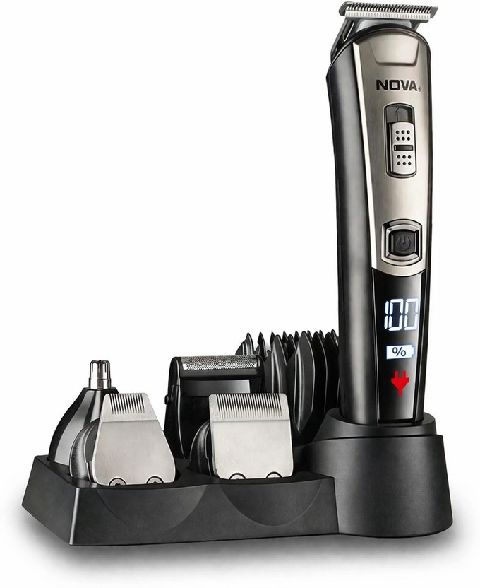 NOVA NG 1153 Digital USB Trimmer 160 min  Runtime 20 Length Settings(Black)