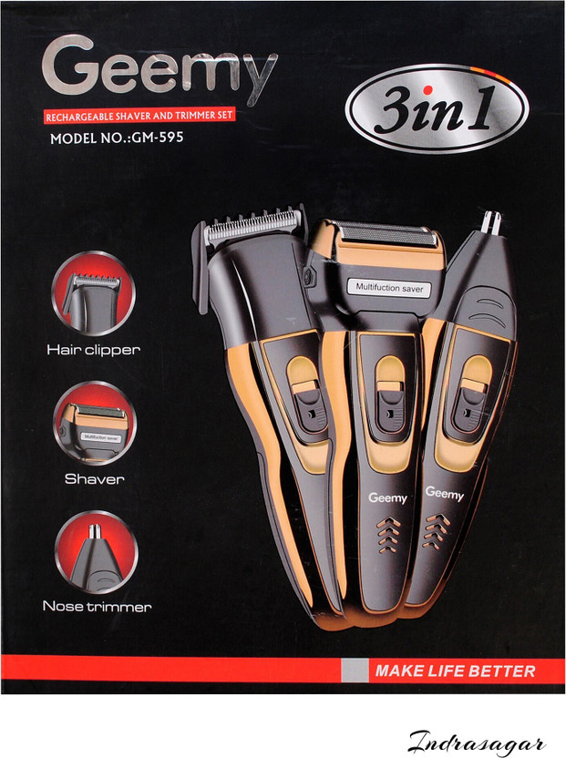 Gemmy Gemmy GM-595 Trimmer 60 min  Runtime 1 Length Settings(Multicolor) - Flipkart Deal