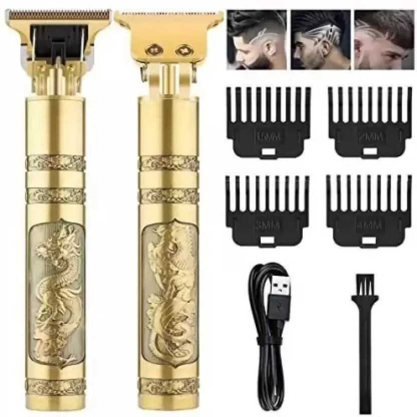 Totthar Hair Trimmer XY161 Trimmer 120 min  Runtime 4 Length Settings(Gold)