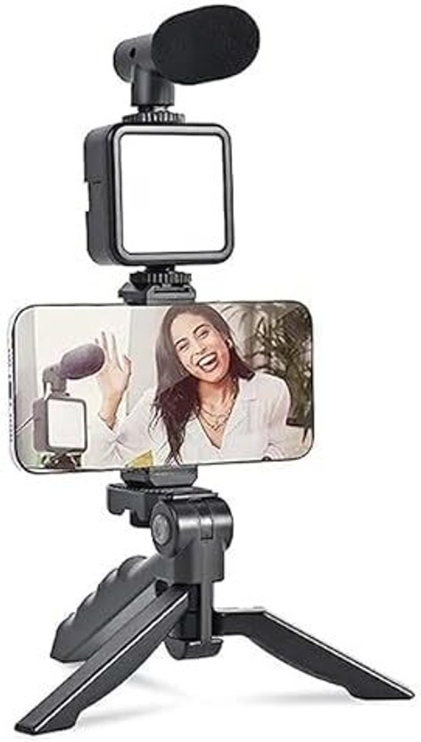 Silayi Portable mini-Tripod Tripod Kit(Black, Supports Up to 1000 g)