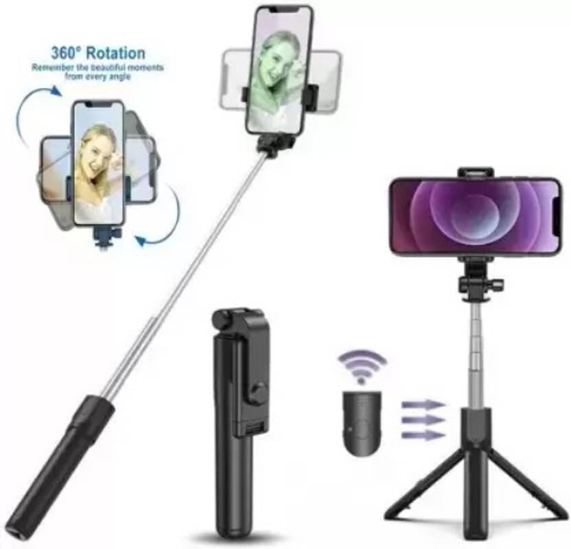 GUGGU TIK_447O_R1S Selfie stick tripod with wireless bluetooth remote