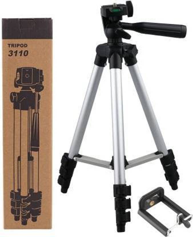 WRADER Metal Tripod Stand 3110 Tripod with Clip for Cameras and Mobiles