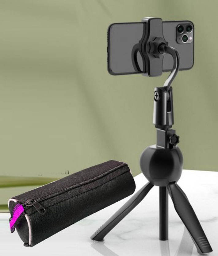 POZUB Tripod stand kit With BAG Broadcast Holder +Carry Pouch Gimbal Live Broadcast Tripod, Tripod Kit, Tripod Clamp, Tripod Bracket, Tripod Ball Head, Monopod, Monopod Kit(Black, Supports Up to 500 g)