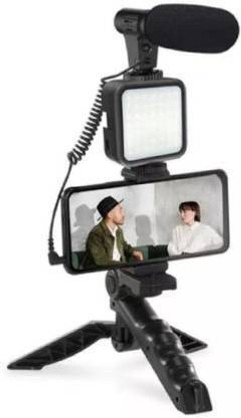 HG TECHNO SERVICES Video Making kit AY-49 Tripod(Black, Supports Up to 0.2 g)