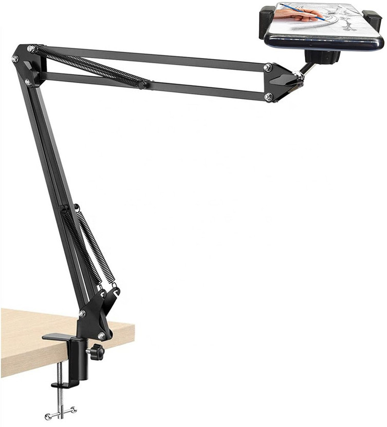 Blue Birds Photography Mobile Tablet Stand Holder Tripod for Overhead Sketch Video shooting Tripod, Tripod Ball Head, Tripod Bracket, Tripod Clamp, Tripod Kit(Gooseneck Mobile Holder, Supports Up to 1500 g)