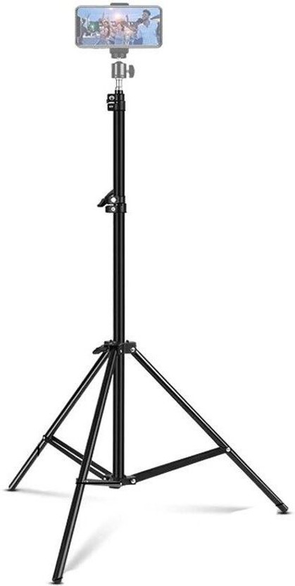 Treadmill BEST BUY 7-FEET 2.1 metra stand[210 cm]Professional Heavy Duty Big Tripod Stand for Make Videos on ,MX Taka Tak, Vigo Video,YouTube ,instagram ,online class, Fits all smartphones ,camera ,projector/ Strong and Durable Tripod/Portable and Extendable body Tripod, Tripod Kit, Tripod Bracket(B