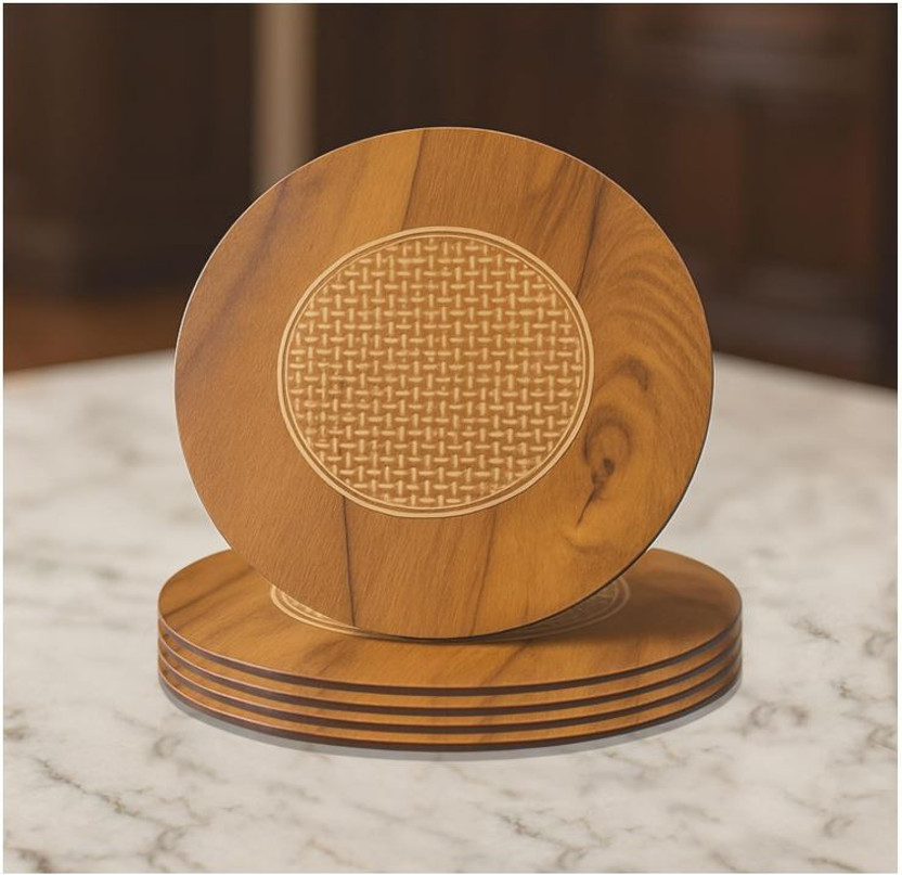 NYTK Retail WGRT-4 Wooden Trivet(Pack of 4)