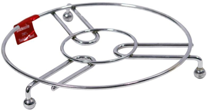Elexa Hardware Heavy Duty Stainless Steel Trivet and Steaming Rack for Pressure Cookers polished Trivet(Pack of 1)