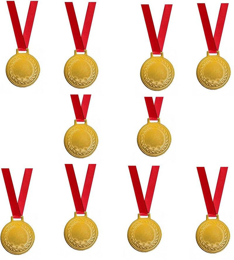 Afiya International medals for school competition sports events set of 10 (2 inch) Medal (2 inch) Medal(2 Inch)