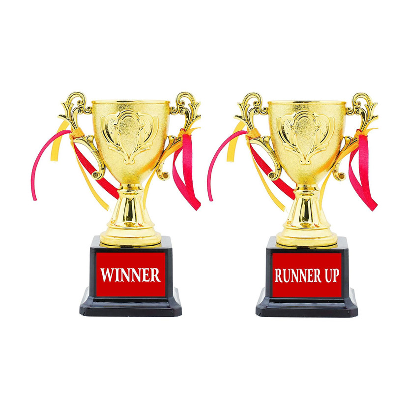 Jayshri Jayshri handicrafts Winner & Runner Up Trophy/Award Sport Tournament Competition Kids Parties Trophy(6.5-Inch) - Flipkart Deal