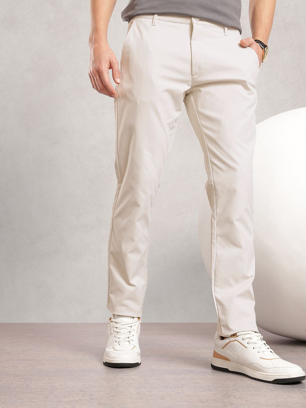 NAUTICA Slim Fit Men Grey Trousers