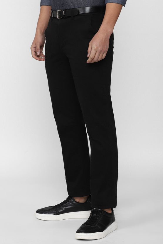 PETER ENGLAND Slim Fit Men Black Trousers