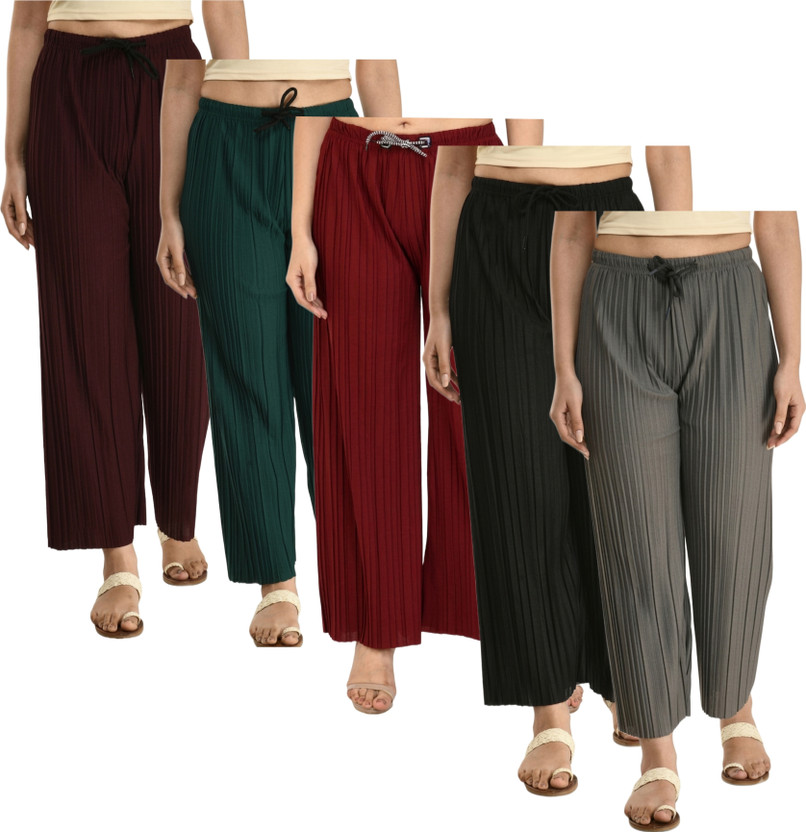 WINHEVER WINHEVER Regular Fit Women Multicolor Trousers - Flipkart Deal