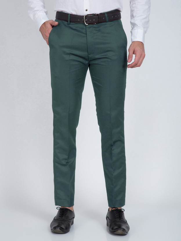 Flunk Regular Fit Men Green Trousers