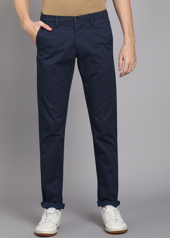 VAN HEUSEN SPORT Slim Fit Men Dark Blue Trousers