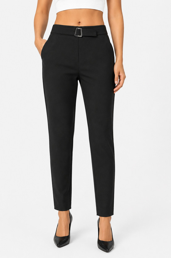 Nesh Nesh Global Straight Fit Women Black Trousers - Flipkart Deal