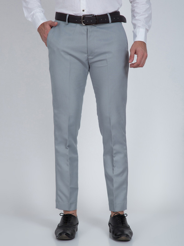 CYPHUS Regular Fit Men Grey Trousers