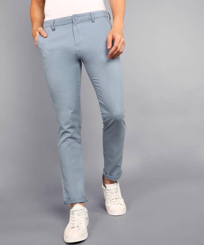 METRONAUT Slim Fit Men Pure Cotton Light Blue Trousers - Buy METRONAUT Slim  Fit Men Pure Cotton Light Blue Trousers Online at Best Prices in India |  