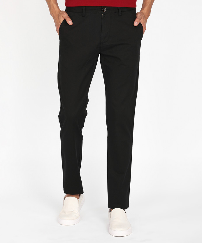 PETER ENGLAND Skinny Fit Men Grey Trousers