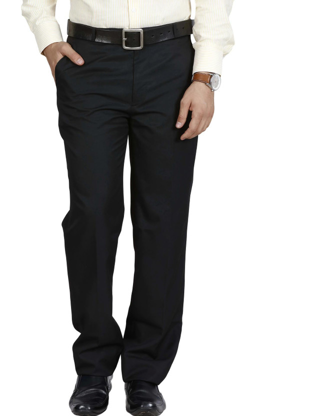 McHenry Regular Fit Men Black Trousers