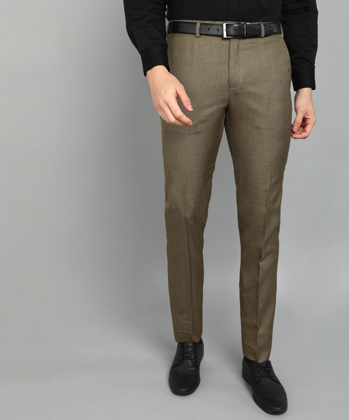 Raymond Slim Fit Men Brown Trousers