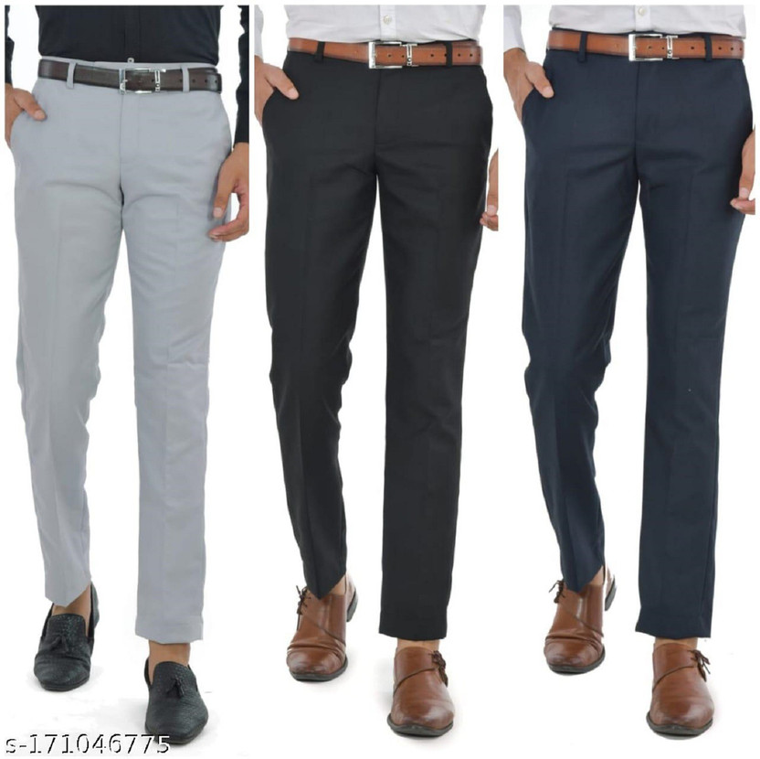 Macberrys Regular Fit Men Multicolor Trousers