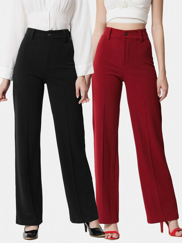 KOTTY Regular Fit Women Multicolor Trousers