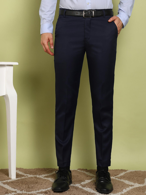 FUBAR Regular Fit Men Dark Blue Trousers