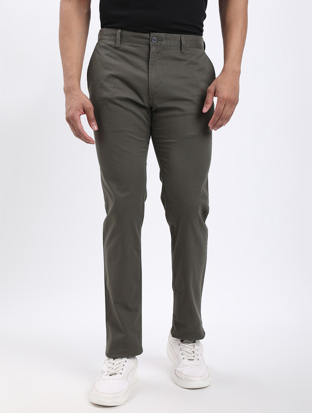 INDIAN TERRAIN Tapered Men Green Trousers