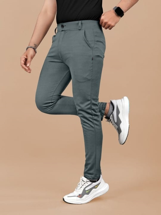 kdsn Slim Fit Men Grey Trousers