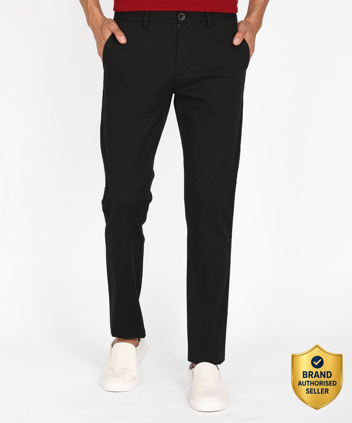 PETER ENGLAND Skinny Fit Men Grey Trousers