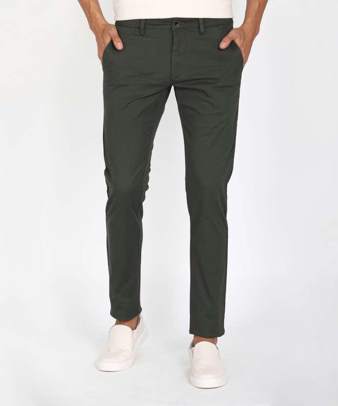 PETER ENGLAND Skinny Fit Men Blue Trousers