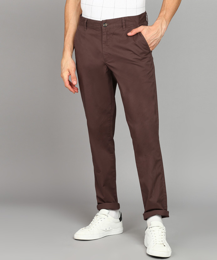 United Colors of Benetton Slim Fit Men Brown Trousers