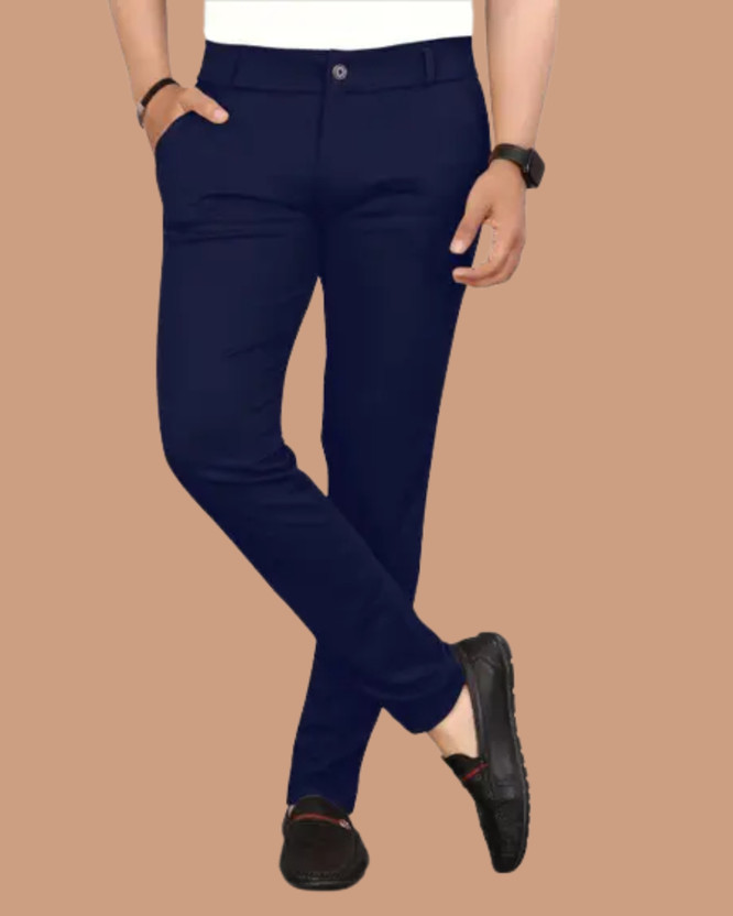 sxxl.in sxxl.in Regular Fit Men Blue Trousers - Flipkart Deal