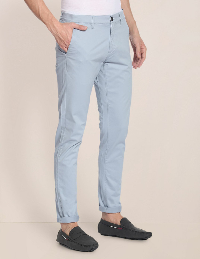 U.S. POLO ASSN. Regular Fit Men Blue Trousers