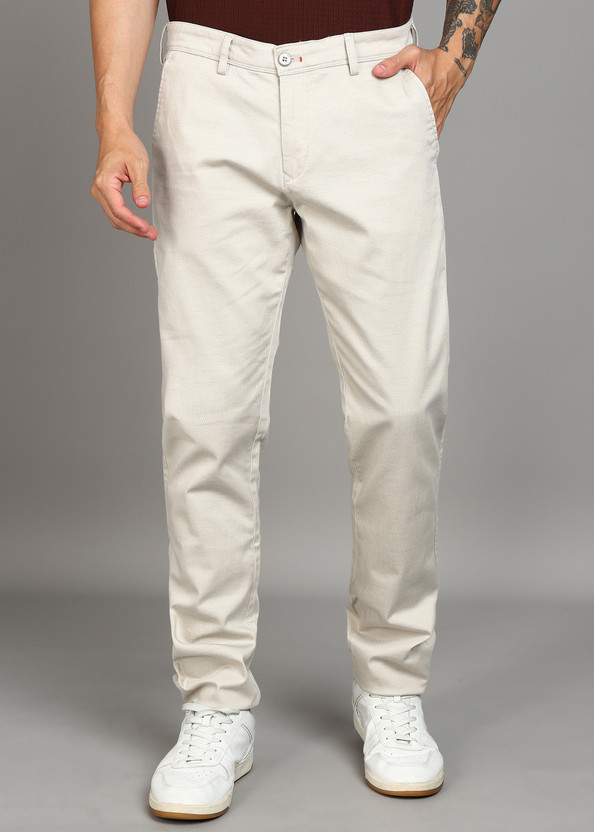 KILLER Slim Fit Men Beige Trousers