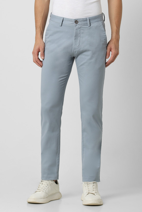 PETER ENGLAND Skinny Fit Men Grey Trousers