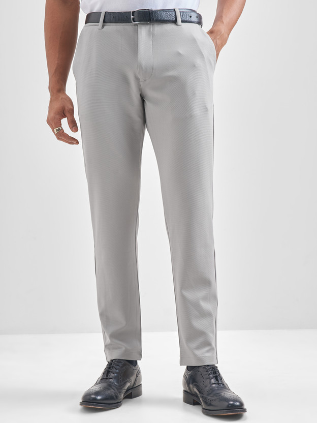 HIGHLANDER Slim Fit Men Grey Trousers