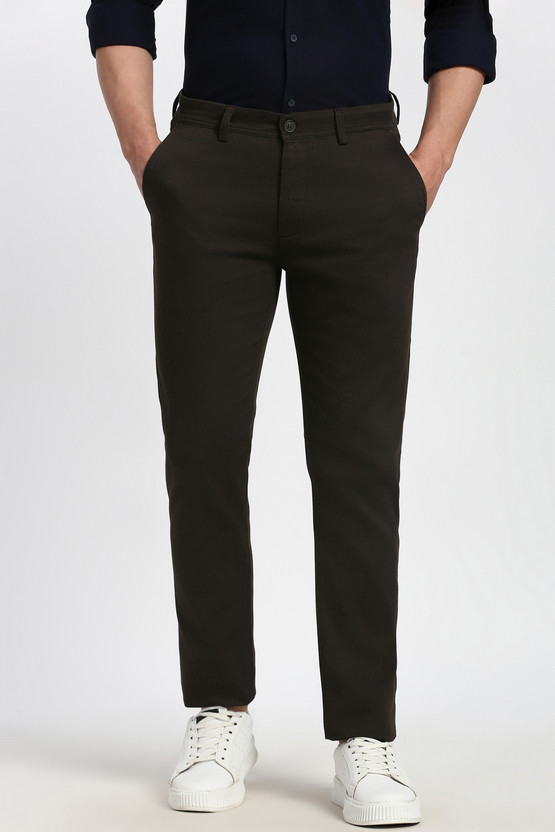 PETER ENGLAND Regular Fit Men Green Trousers