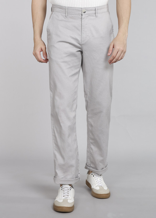 VAN HEUSEN SPORT Regular Fit Men Grey Trousers