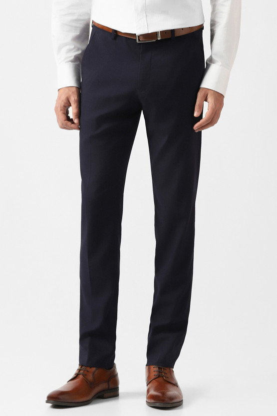 VAN HEUSEN Slim Fit Men Dark Blue Trousers