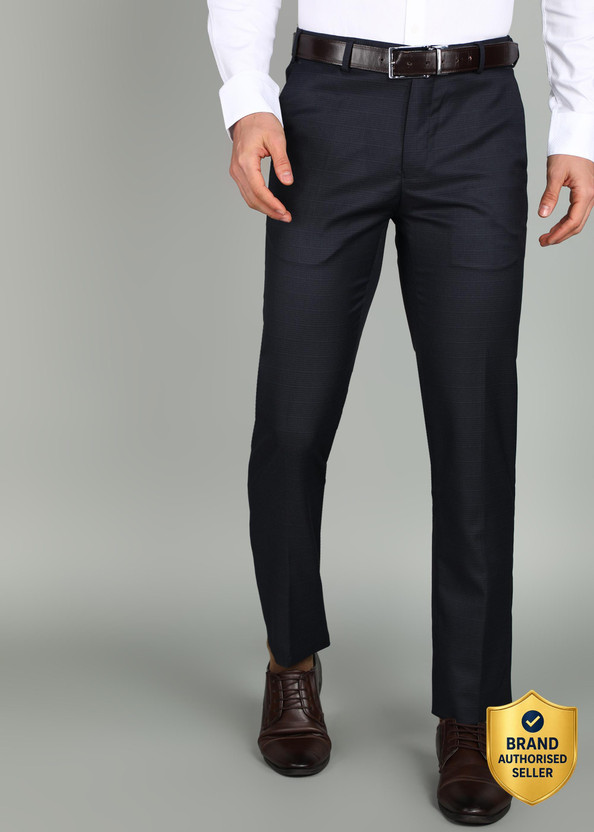 Raymond Slim Fit Men Dark Blue Trousers