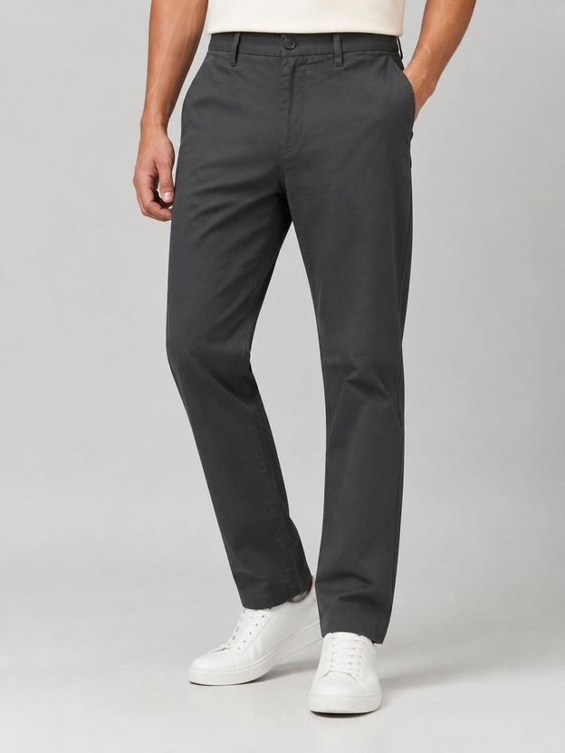 PETER PETER ENGLAND Regular Fit Men Black Trousers - Flipkart Deal