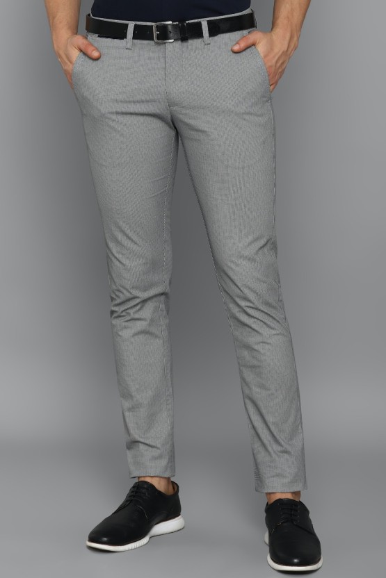 Allen Solly Slim Fit Men Grey Trousers  Buy Allen Solly Slim Fit Men Grey  Trousers Online at Best Prices in India  Flipkartcom  VIBRANT CONTEST