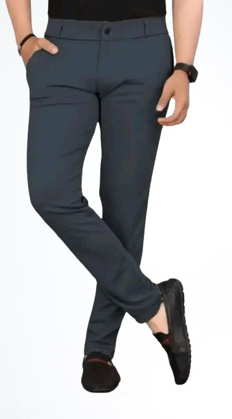CIVIRASTYLE CIVIRASTYLE Slim Fit Men Grey Trousers - Flipkart Deal