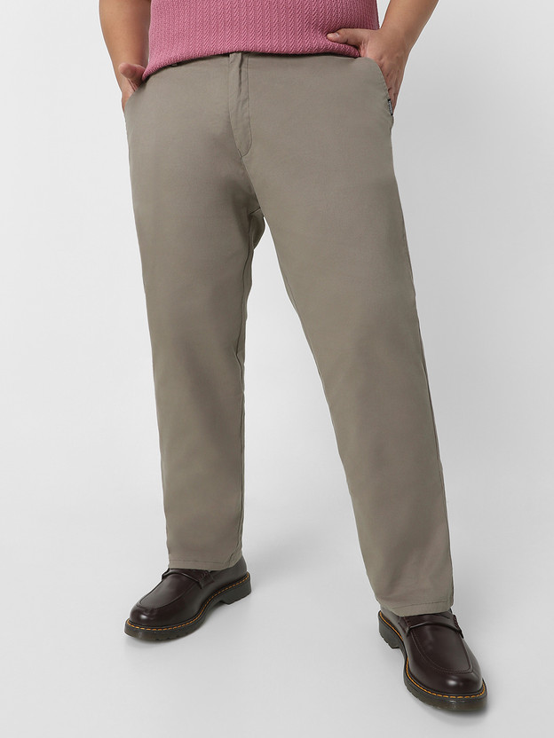 Urbano Plus Regular Fit Men Grey Trousers